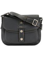 Furla Satchel Shoulder Bag, Women's, Black, Calf Leather