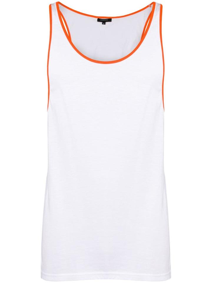 Unconditional Contrast Trim Vest - White