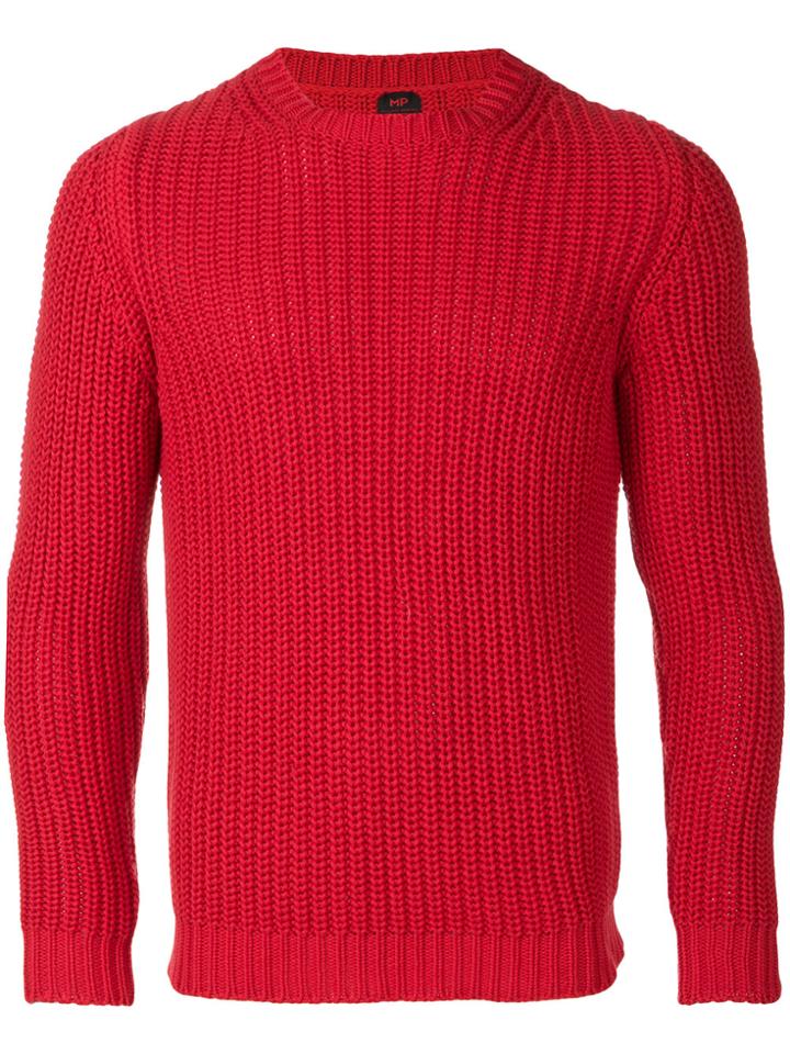 Mp Massimo Piombo Crew Neck Jumper - Red