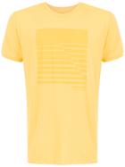 Track & Field Square Print T-shirt - Yellow & Orange