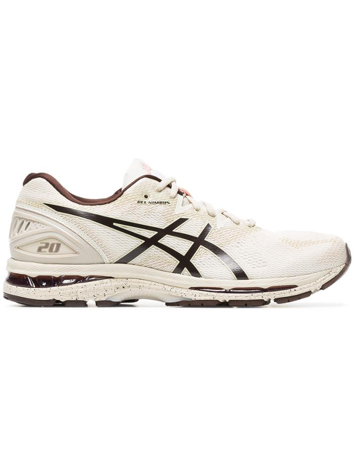Asics Nude Gel Nimbus 20 Lace-up Sneakers - Nude & Neutrals