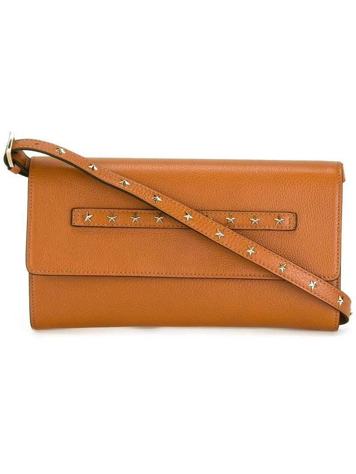 Studded Shoulder Bag, Women's, Brown, Calf Leather, Red Valentino