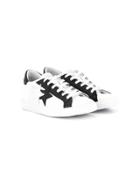 2 Star Kids Teen Star Patch Sneakers - White