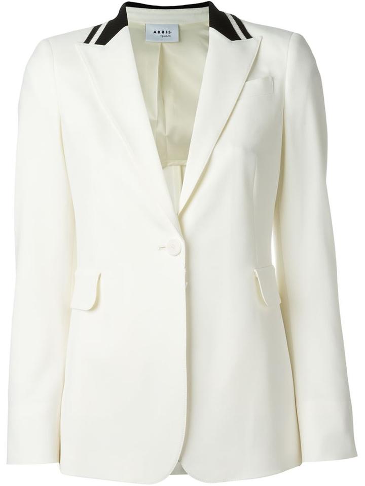 Akris Contrasting Lapel Blazer