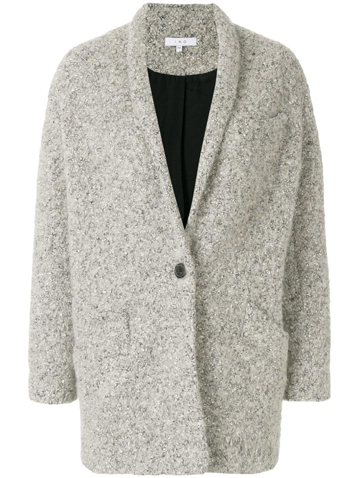 Iro Classic Fitted Coat - Grey