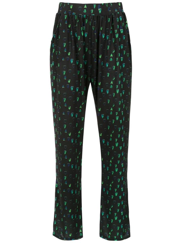 Lygia & Nanny Printed Aguia Pants - Black