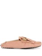 Tod's Fringed Flapped Loafers - Pink