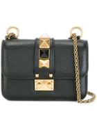 Valentino Mini 'glam Lock' Shoulder Bag, Women's, Black