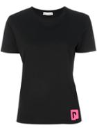 Paco Rabanne - Logo Embroidered T-shirt - Women - Cotton - M, Black, Cotton