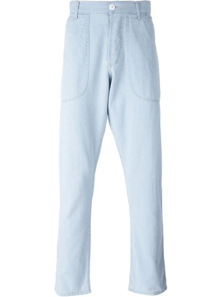 Bleu De Paname Painter Trousers, Men's, Size: 32, Blue, Cotton