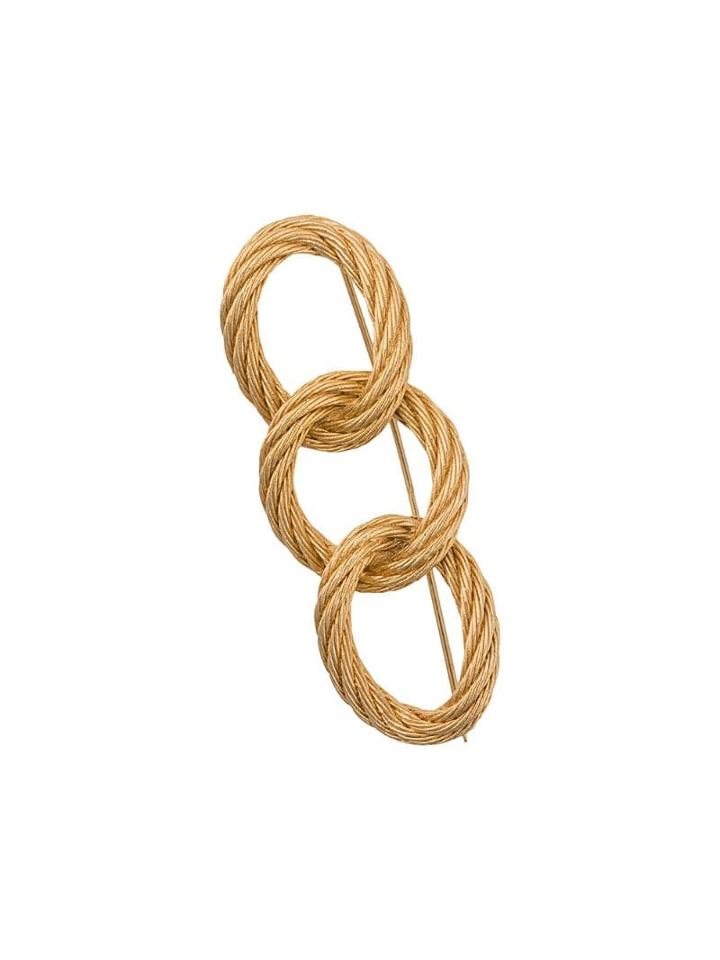 Christian Dior Pre-owned 1980s Love Knot Brooch - Gold