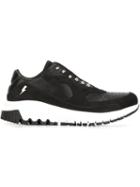 Neil Barrett Urban Runner Sneakers, Women's, Size: 39, Black, Calf Leather/suede/leather/rubber