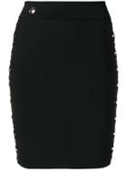 Philipp Plein Laced Style Skirt - Black