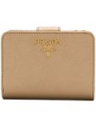 Prada Textured Card Holder - Metallic