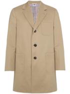 Thom Browne Single-breasted Overcoat - Nude & Neutrals