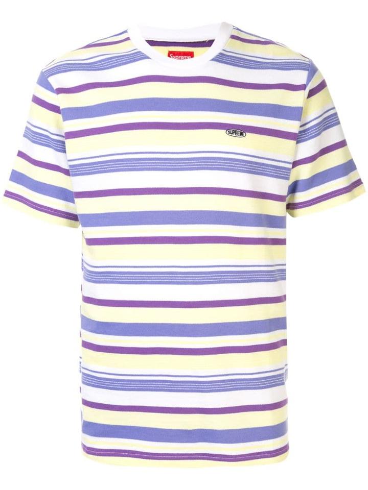 Supreme Striped T-shirt - Yellow