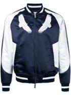 Yoshio Kubo - Embroidered Eagle Baseball Jacket - Men - Polyester - 2, Blue, Polyester