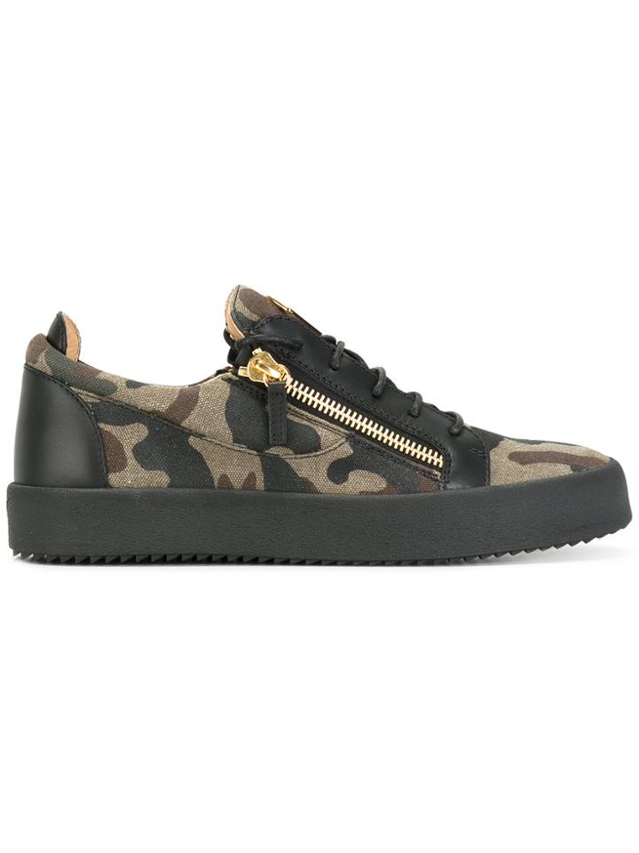 Giuseppe Zanotti Design Camouflage Kriss Sneakers - Black