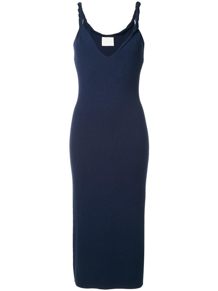 Dion Lee Twist Shoulder Dress - Blue