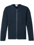 Ikiji Fleecy Lined Zipped Sweatshirt, Men's, Size: Xl, Blue, Cotton/polyester