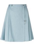Versace Pre-owned Pleated Skirt - Blue