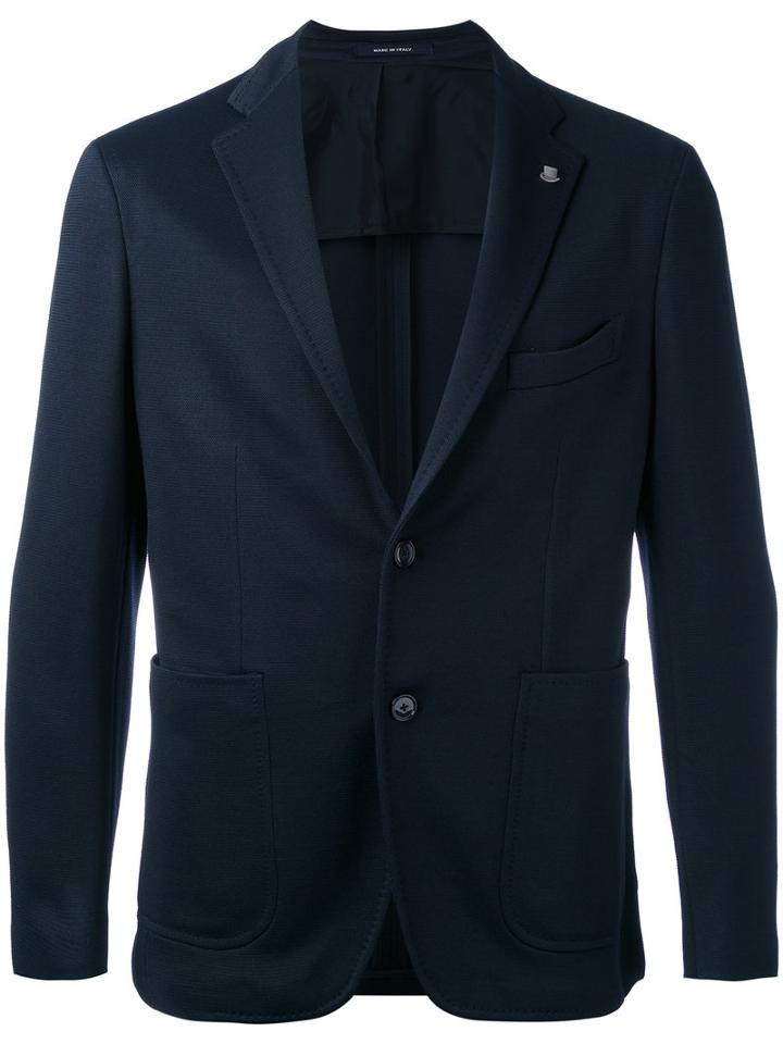 Tagliatore - Classic Blazer - Men - Polyester/spandex/elastane/cupro/viscose - 50, Blue, Polyester/spandex/elastane/cupro/viscose