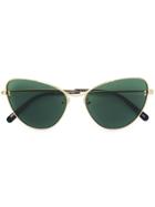 Stella Mccartney Eyewear Cat Eye Frame Sunglasses - Green