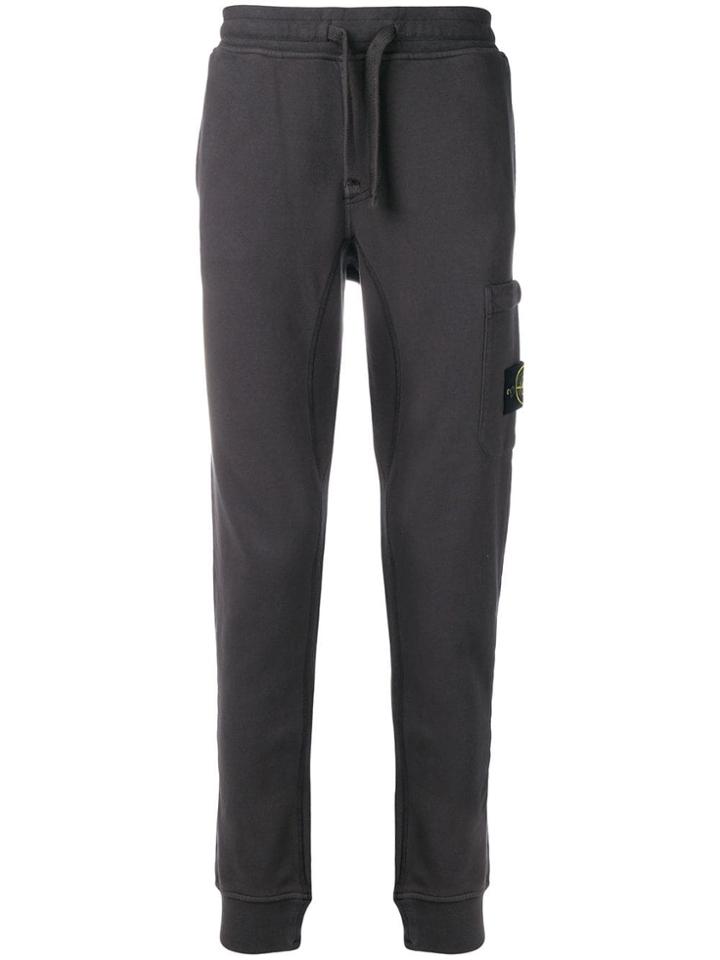 Stone Island Gathered Ankle Track Pants - Grey