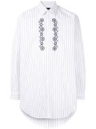 Stella Mccartney Ruby Embroidered Pinstriped Shirt - White