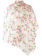 Ermanno Gallamini - Floral Raincoat - Women - Cotton/polyester/polyurethane - One Size, Nude/neutrals, Cotton/polyester/polyurethane