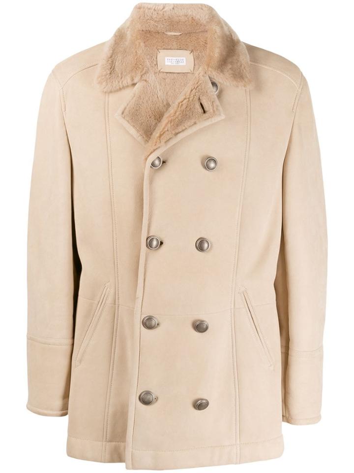 Brunello Cucinelli Double-breasted Coat - Neutrals