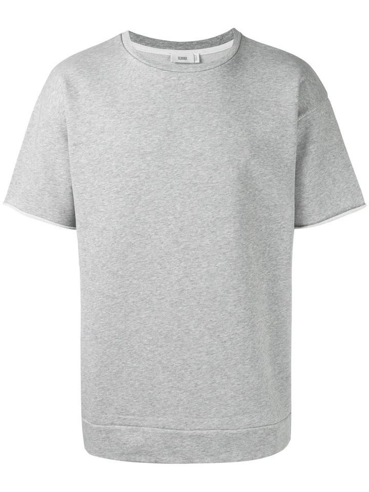 Closed Crew Neck T-shirt, Men's, Size: Medium, Grey, Cotton/polyester