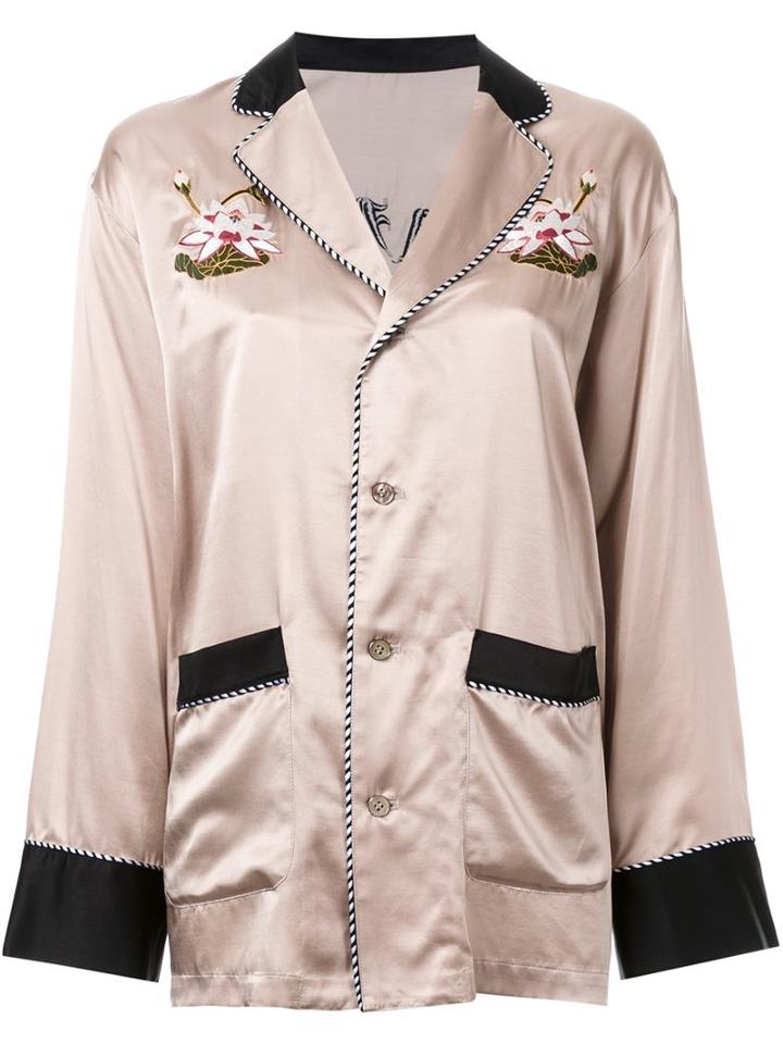 G.v.g.v. Embroidered Flower Shirt