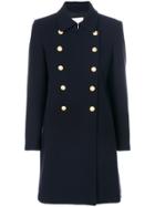 Dondup Double Breasted Coat - Blue