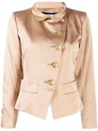 Yves Saint Laurent Pre-owned 1980's Off-the-centre Fastened Jacket -