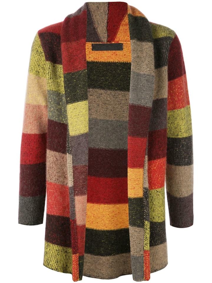 The Elder Statesman Cashmere Italy Smoking Cardigan - Red