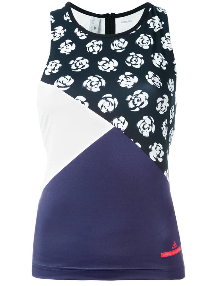Adidas By Stella Mccartney Run Printed Tank Top - Black