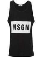 Msgm Logo Print Vest