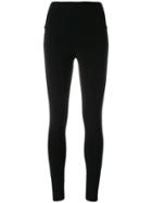 Norma Kamali Side Stripe Leggings - Black