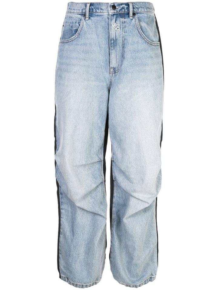 Alexander Wang Contrast Boyfriend Jeans - Blue