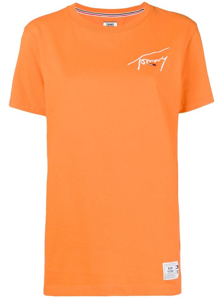 Tommy Jeans Logo T-shirt - Yellow