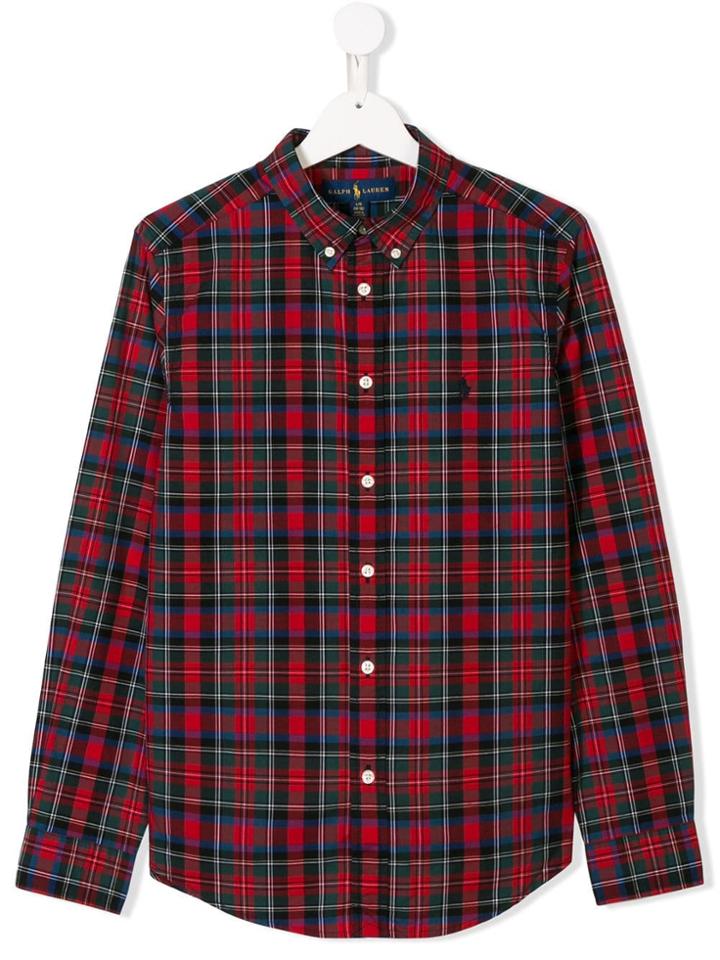Ralph Lauren Kids Teen Checked Shirt - Red