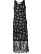 Liu Jo Lace Trim Floral Dress - Black