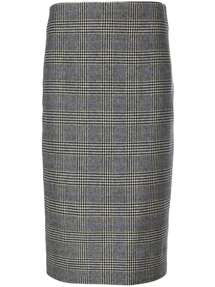 Ermanno Scervino - Tartan Print Skirt - Women - Spandex/elastane/virgin Wool - 42, Grey, Spandex/elastane/virgin Wool