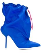 Unravel Project Drawstring Ankle Boots - Blue
