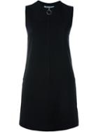 T By Alexander Wang Front Zip Mini Dress, Women's, Size: 8, Black, Polyester/triacetate