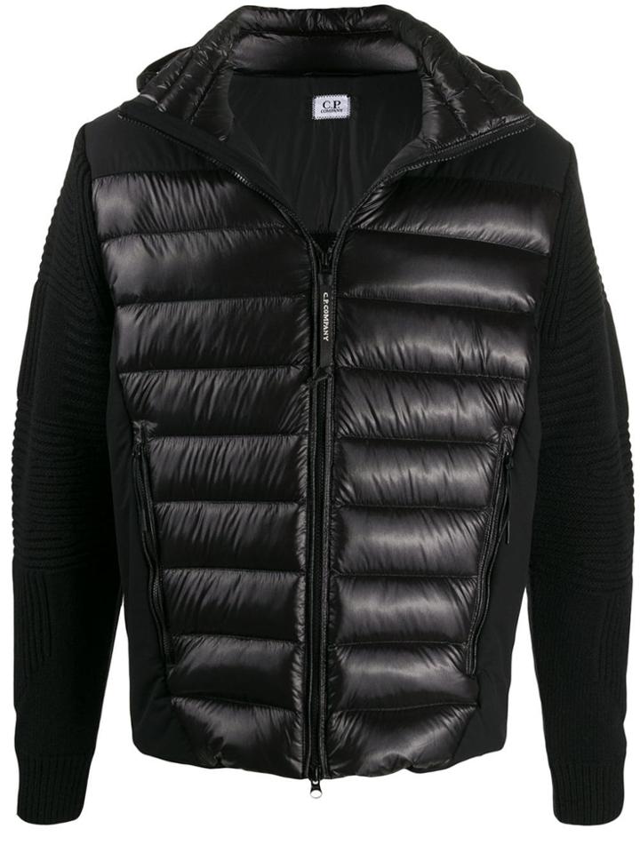 Cp Company Hooded Padded Jacket - Black