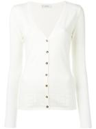 Versace Collection V-neck Cardigan - White
