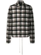 Rick Owens Plaid Shirt Jacket - Grey