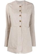 Cherevichkiotvichki Deconstructed Suit Jacket - Neutrals